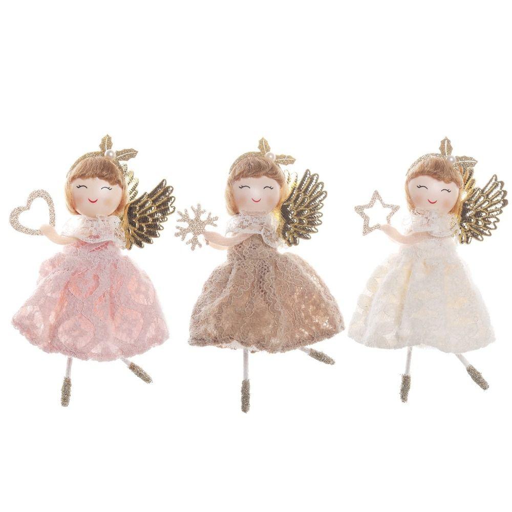 Плюшевая игрушка-подвеска для девочек-ангелов, старика, снеговика, подвеска в виде рождественской елки, украшение для рабочего стола