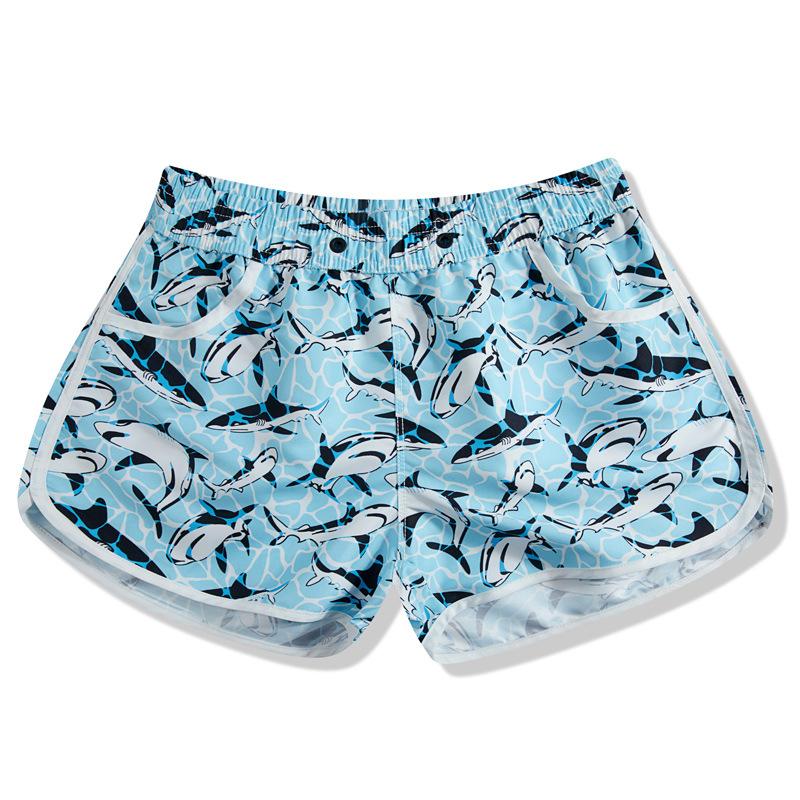 Летние женские повседневные пляжные быстросохнущие шорты, свободные короткие брюки с эластичной резинкой на талии