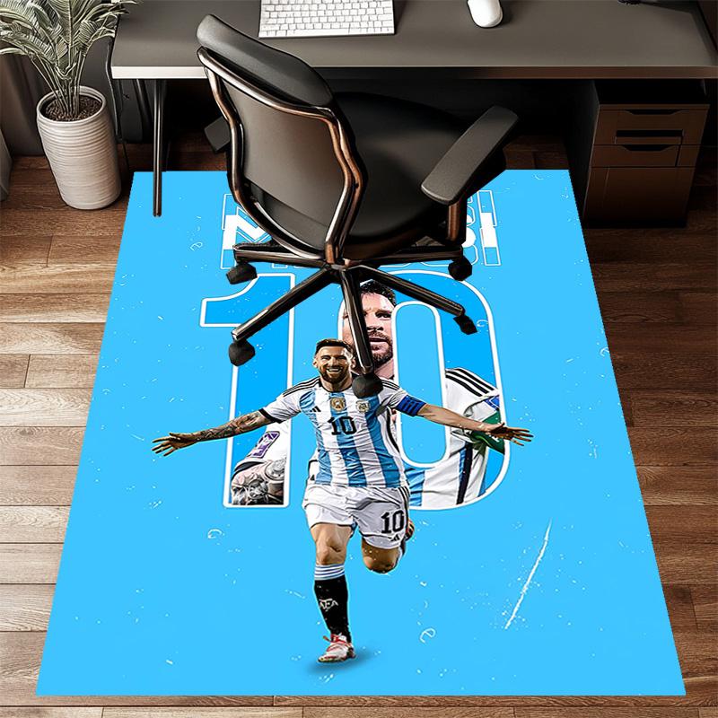 1pc Football Star Design Printed Area Rug Carpet for Bedroom Living Room Home Decor Rugs Mat Non Slip Mat Rug for Bedside