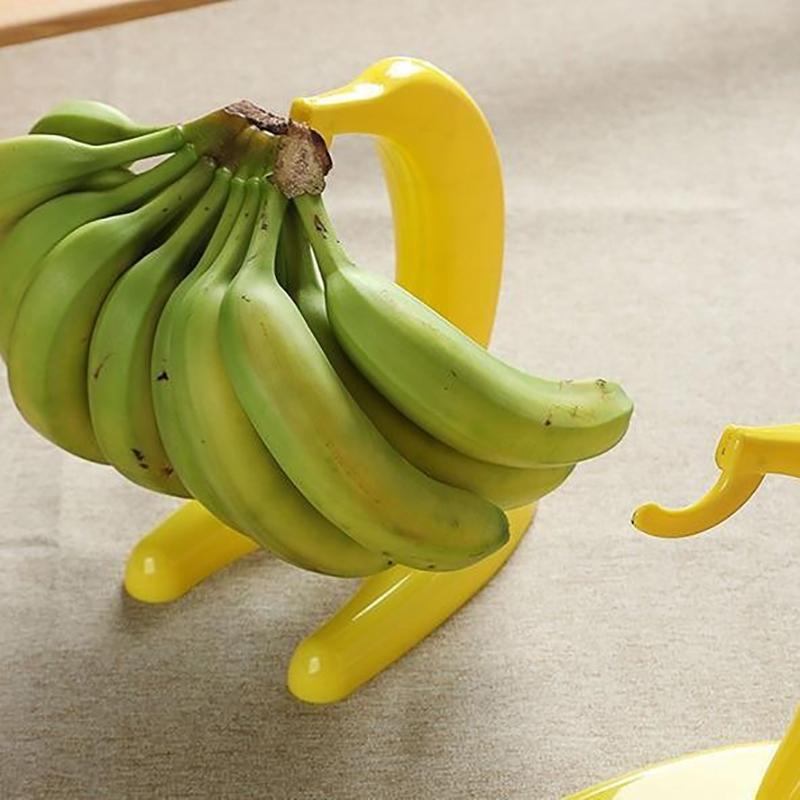 Подставка для бананов на столешнице, вешалка, держатель, крючок, подвесной контейнер, наружная виноградная настольная решетка для хранения фруктов, дерево