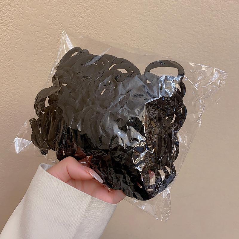 Высокоэластичные однотонные резинки для волос для женщин – прочные, стильные резинки для хвостиков