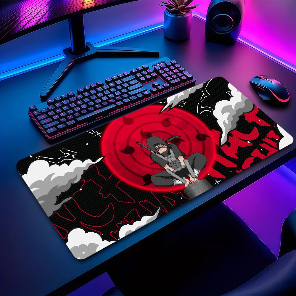 N-NARUTO Itachi Uchiha Mouse Pad Non-slip Thickened MousePad Student Gaming Cushion Large Writing Lockedge Office