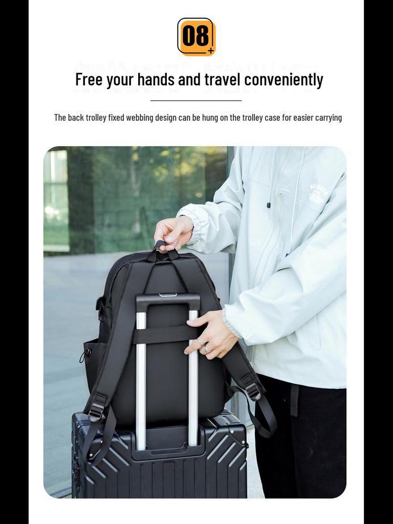 Универсальный нейлоновый рюкзак большой вместимости для учеников младших классов средней школы — унисекс, повседневный и совместимый с компьютером