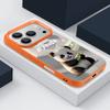 Милый Чехол с Рисунком Панды для iPhone 17 Pro Max Funda iPhone 16 Pro Max 15 14 13 12 11 Air 16E Силиконовый Чехол с Текстурой Кожи
