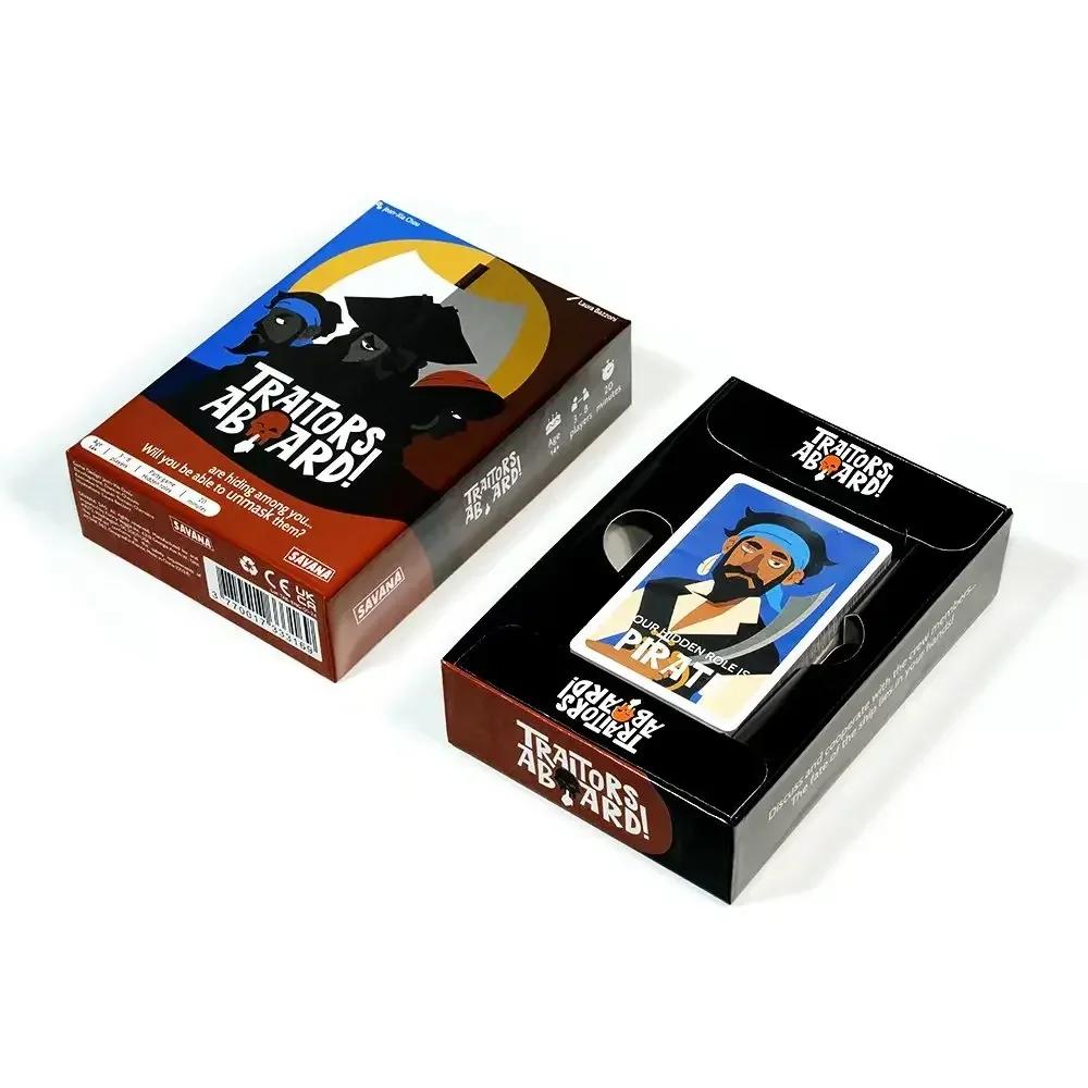 Traitors Aboard Award Winning Secret Identity Party Game Fun Strategy and Betrayal Family Board Game Card