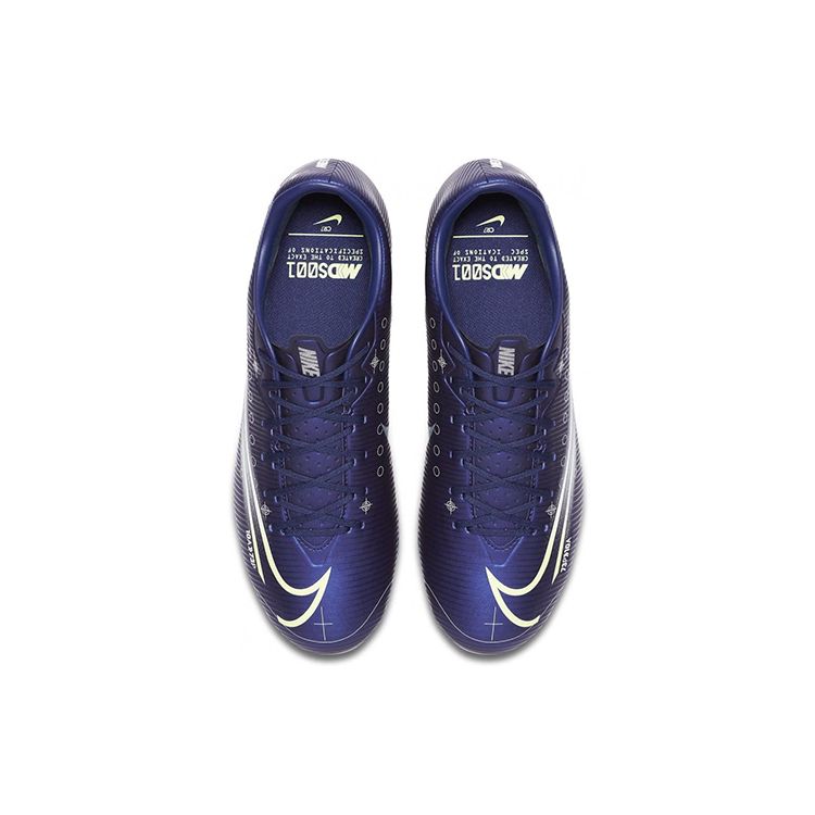 Nike Mercurial Vapor 13 Academy MDS Круглый носок Шнуровка AG Мужские футбольные бутсы Темно-синие CJ1291-401