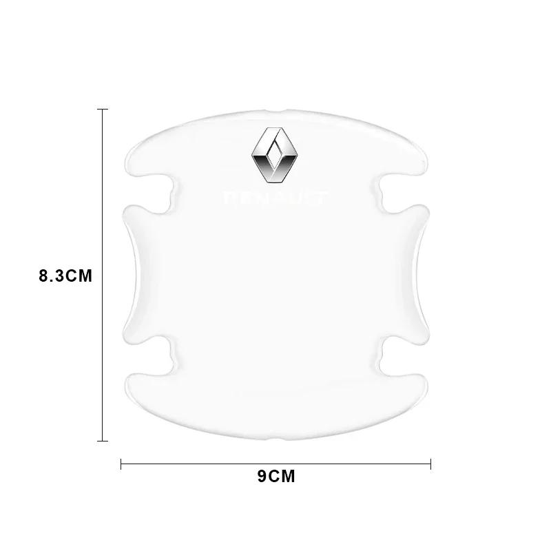 Auto Door Handle Bowl Anti-Scratch Sticker Protection Strip Car Accessories For Renault Clio Laguna 2 Megane 3 Duster Logan S999