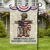 AGWIX Memorial Day Decorations Garden Ag, Memorial Day Decor Outdoor & Indoor, 4th Of July Patriotic Decor, Veteran LLO LLX