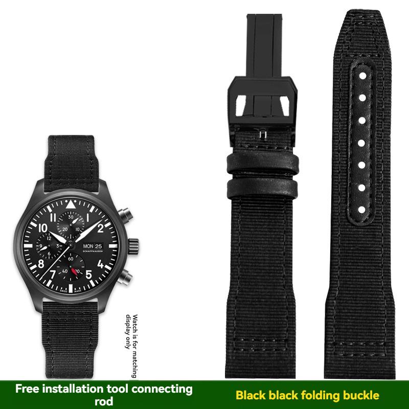 Для IWC пилот Mark XVIII Spitfire Portugal серия наручный ремешок из нейлонового холста для активного отдыха и спорта для мужчин 20 21 22 ММ