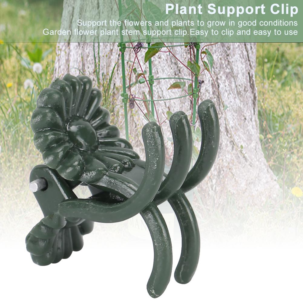 100 шт. зажимы для растений, красивые хризантемы, форма садовых цветов, стебли, фиксирующие опорные зажимы