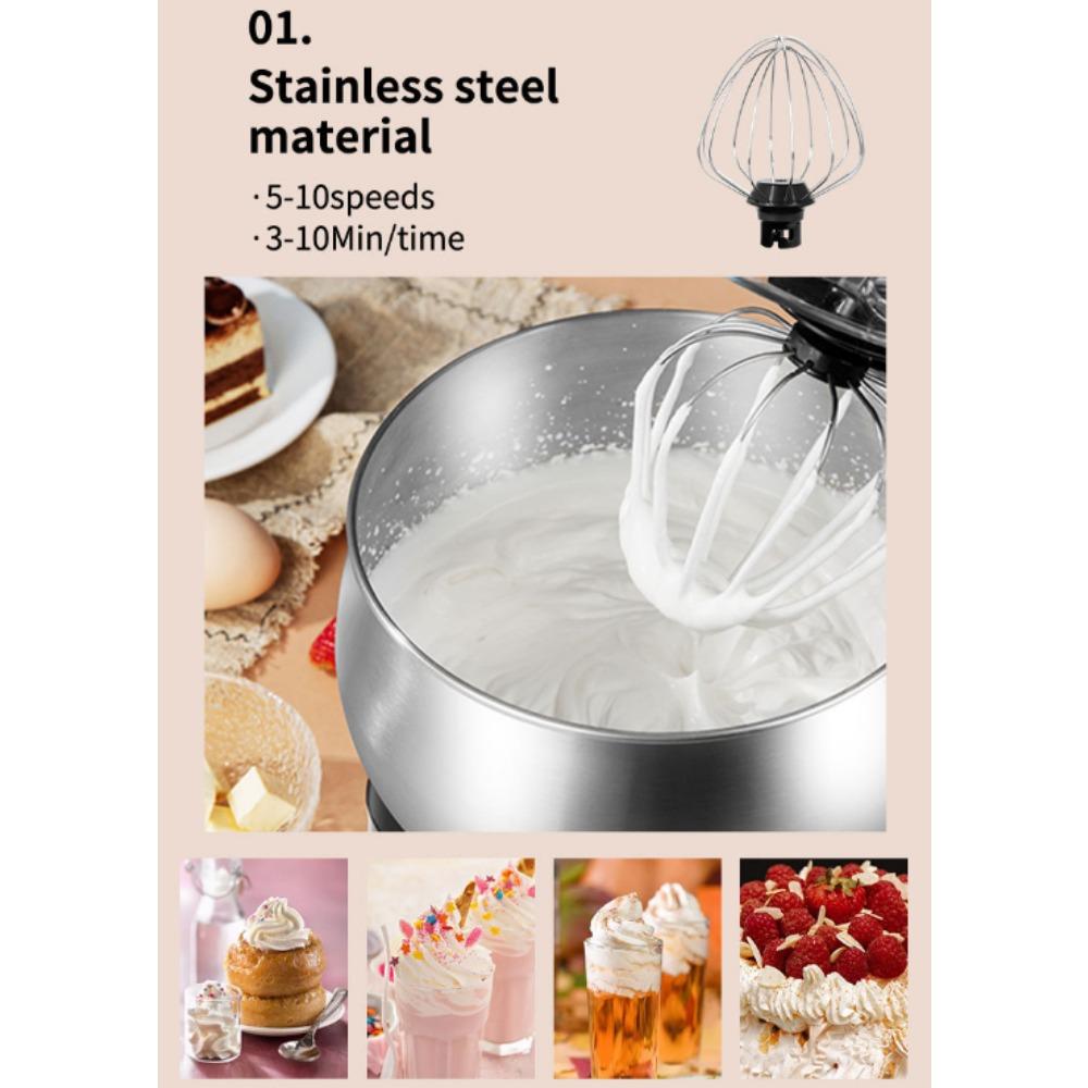 Машинка для замешивания теста, бытовой миксер для шеф-повара, 5 л, стационарный миксер