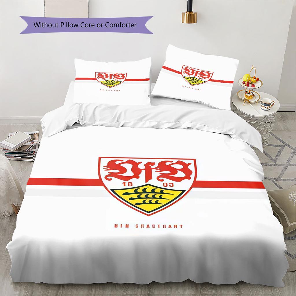 Stuttgart Honor Bedding Quilt Set Quilt Cover Pillowcase Home Decoration Birthday Gift (1 * duvet cover + 2 * pillowcase, without core)