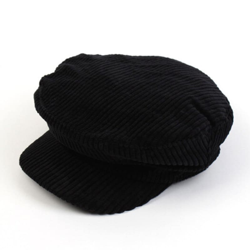 Универсальная химия Черная вельветовая морская кепка corduroy marine Cap