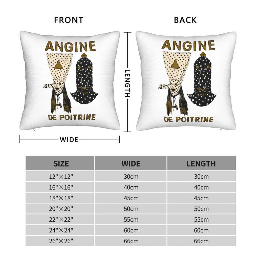 Angine De Poitrine ROCK Группа Наволочка Квадратная Наволочка Смешная Наволочка Для Гостиной Дивана