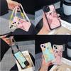 Мягкие чехлы для iPhone 16 15 13 12 11 14 Pro Max 7 8 Plus XR Четыре угла Защитный чехол от падения Дополнительный шнурок N90 Карты арт-дизайн