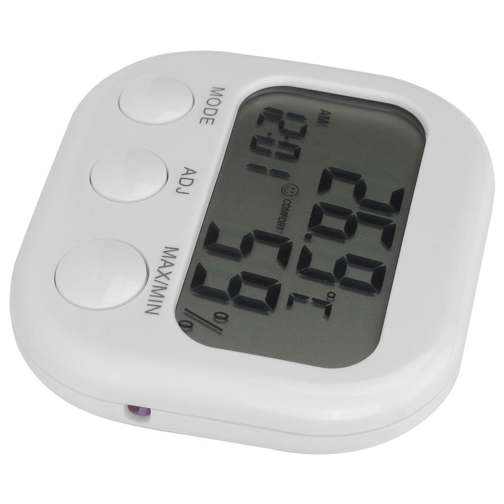 ThermoHygrometer Portable Digital Hygrometer Indoor Home Thermometer Alarm Clock