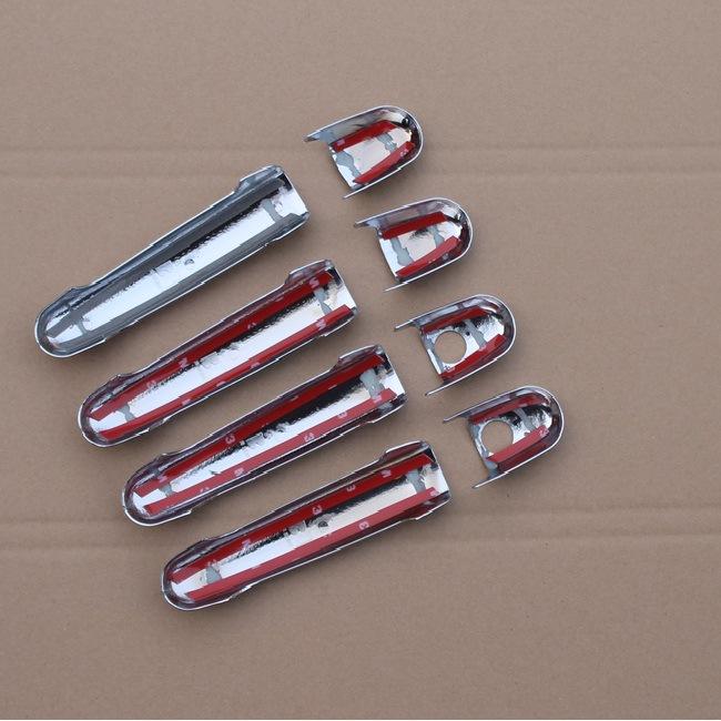 For Seat Alhambra 1996 - 2010 Chrome Exterior Side Door Handle Covers Overlays Decoration