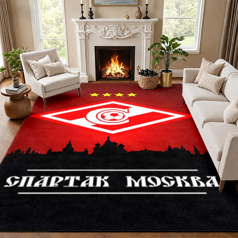 Коврик для двери ФК Спартак Москва для гостиной или спальни Защитный коврик под стул Офисное украшение Рождественский подарок Подарок на день рождения