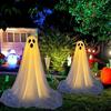 Halloween Ghost Decoration Glowing Yard Front Porch Standing Ghost Decor with Horror