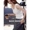 Базовый женский облегающий топ-майка с U-образным вырезом Basic House