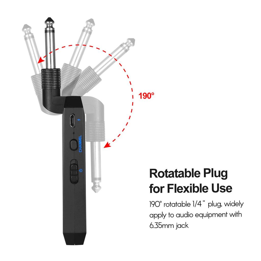 M-5G Беспроводная гитарная система 5,8G Перезаряжаемый аудиопередатчик и приемник ISM Band для электрических бас-гитар, аксессуары для усилителей