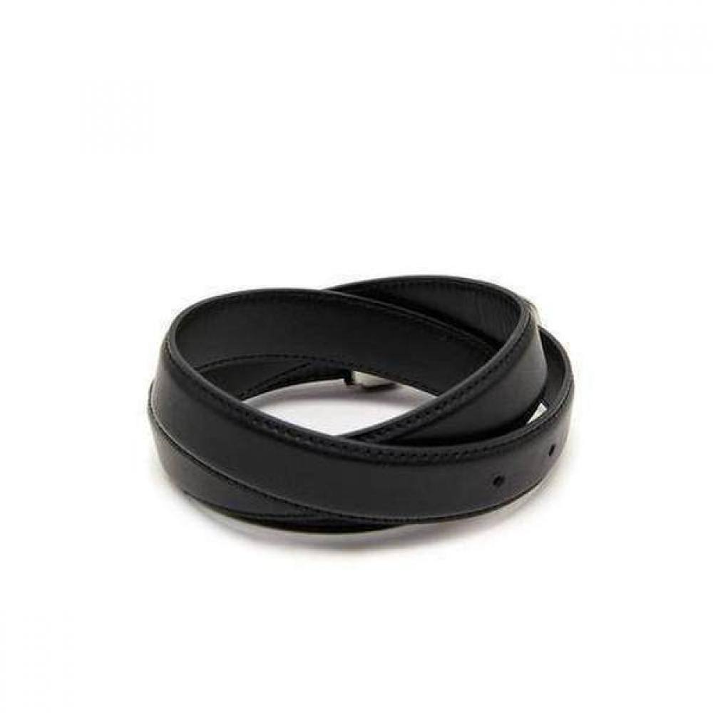 Daks Women Black Slim Matte Buckle Leather Belt Width 2.5cm  Dbbe2f741