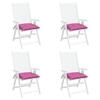 Chair Cushions 4 pcs Pink 50x50x7 cm Oxford Fabric