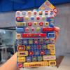Desktop Decoration 26 Grids Keyboard Clicker Keychain Cartoon Fidget Bag Pendant  Travel