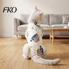Cat Anti-lick Suit Recovery Suit, Soft Cotton Clothing, Cute Cartoon Print Four-Leg Clothes, Easy Buckle Clothes After Surgery Apparel for Female Male