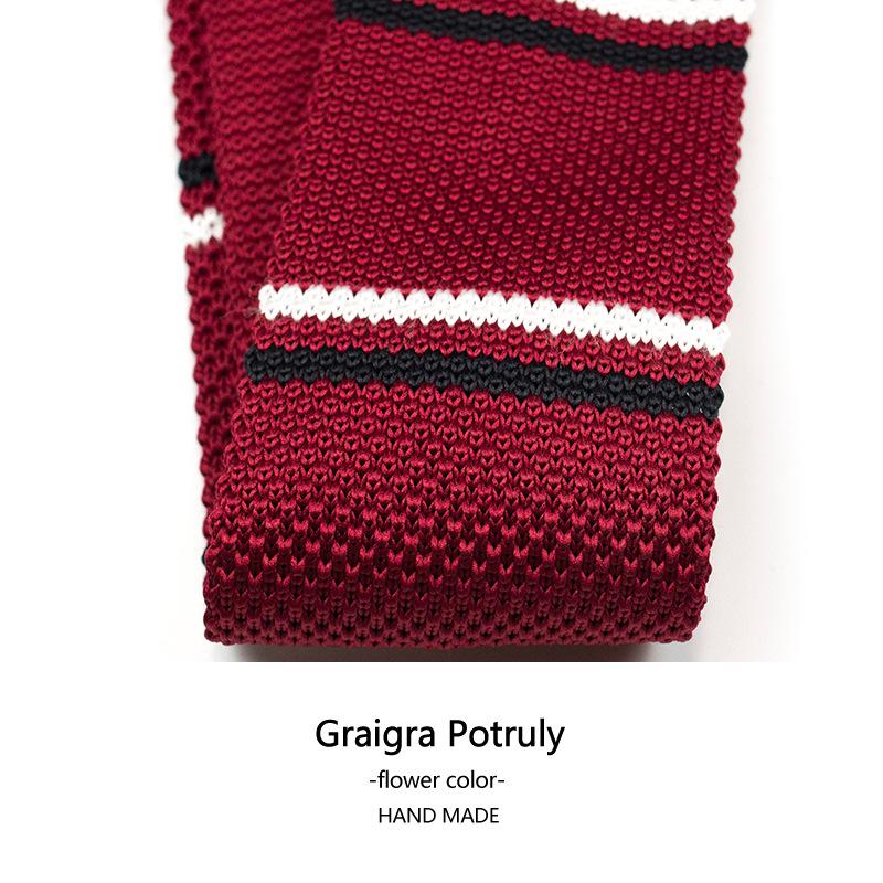 Темно-зеленый маленький галстук 5 см узкий вариант кофейного цвета ретро полосатый британский японский прилив плоский вязаный галстук