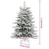 Artificial Foldable Christmas Tree White 150 cm PE and PVC