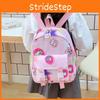 Kids Cartoon Backpack With Nylon Material For School Education And Comfortable Shoulder Straps