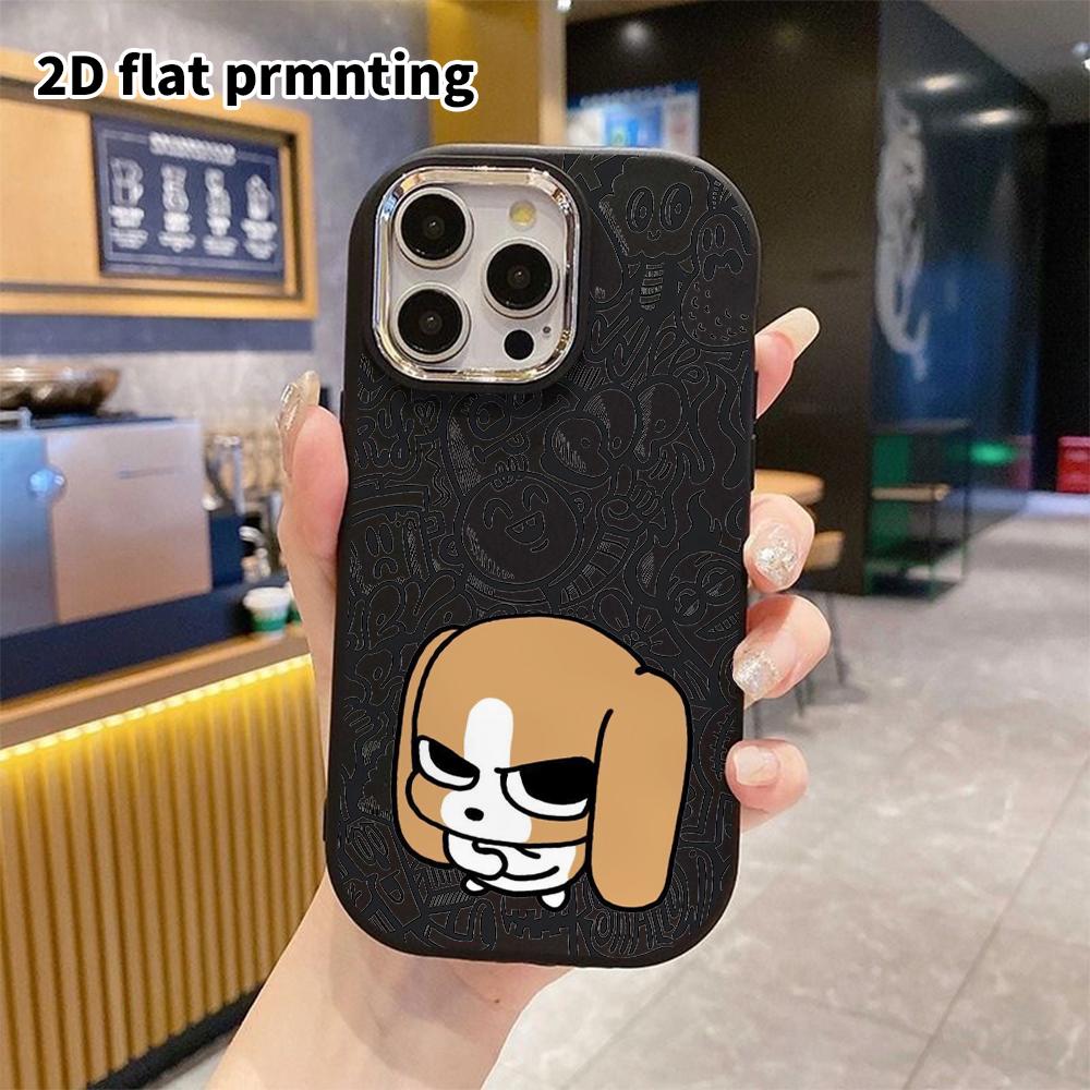 Phone Case: 2D flat design suitable for iPhone 18 17 16 15 14 13 Pro protective case, couple style, cool and cheeky look, Christmas and Halloween gift