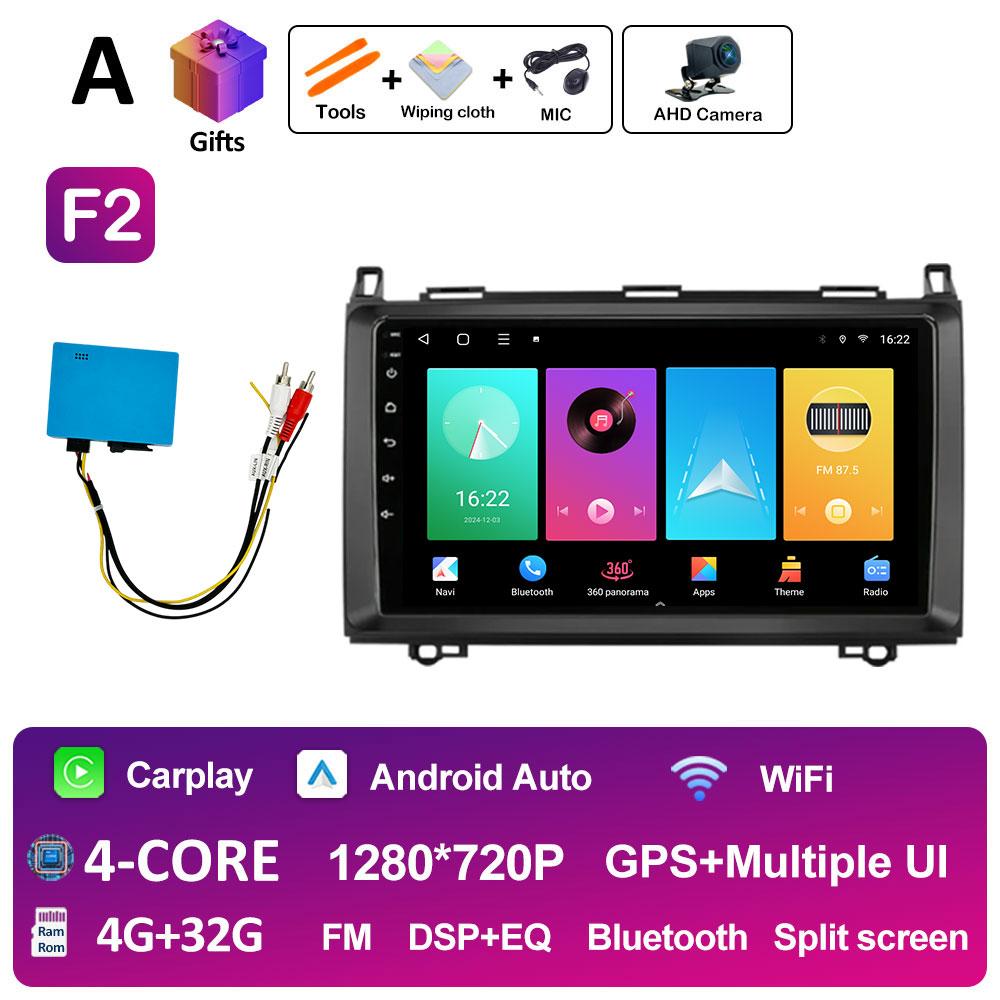 Навигация GPS беспроводной Carplay для Mercedes Benz W169 W245 B200 W906 Sprinter W639 Vito Autoradio Bluetooth 2.5D сенсорный экран