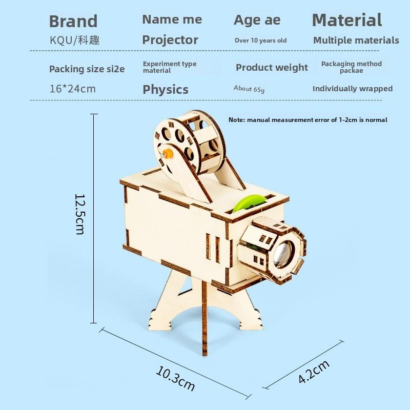 Физический научный проектор для студентов с оптической визуализацией «сделай сам» и образовательным весельем
