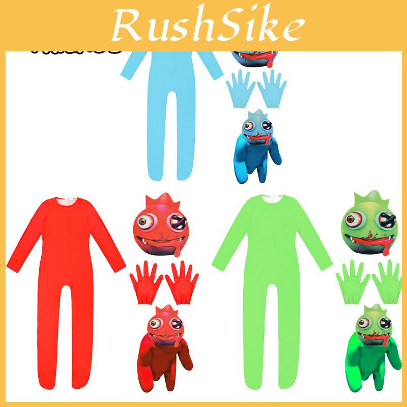 Костюм для косплея Roblox Rainbow Friends, комбинезон, маска, костюм для детской вечеринки, наряд