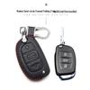 Оригинальный кожаный чехол для ключей Hyundai для Santa Fe, ix35, Mistra, Elantra, Reina, Veloster, Sonata