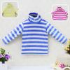 Kid Boy And Girl Infant Clothing Turtle Neck Velvet Winter Spring Stripe Blouse Buttons Kidswear Aapparel Baby