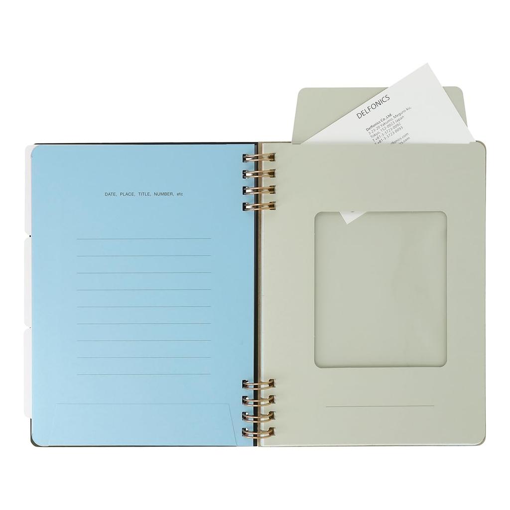 Rollbahn Гибкая обложка Прозрачный карман L [DELFONICS] [LIFE LOG] 360° (Светло-розовый)