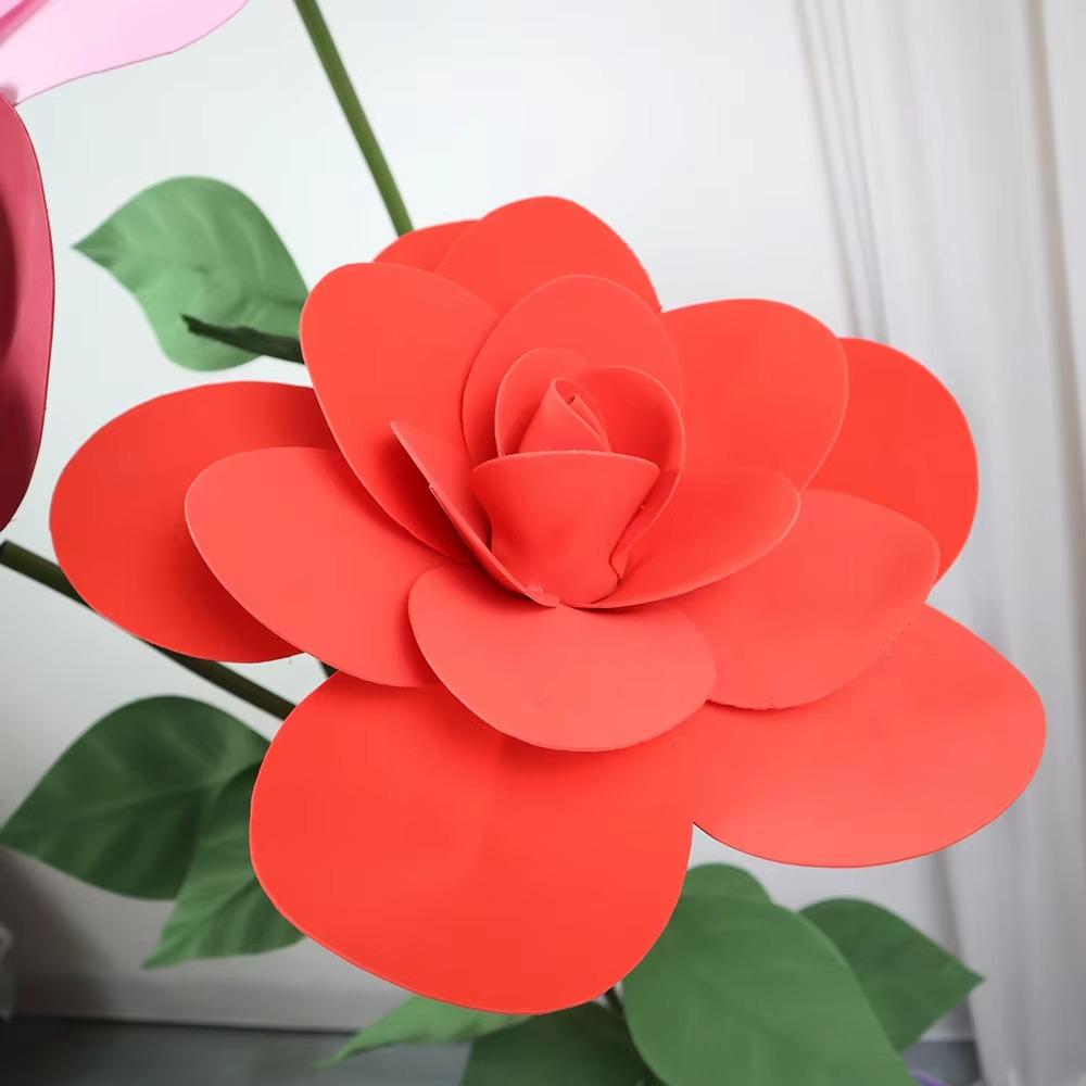 40/50cm PE Fake Flower Head Large Simulated Foam Rose  Home Garden Decorations