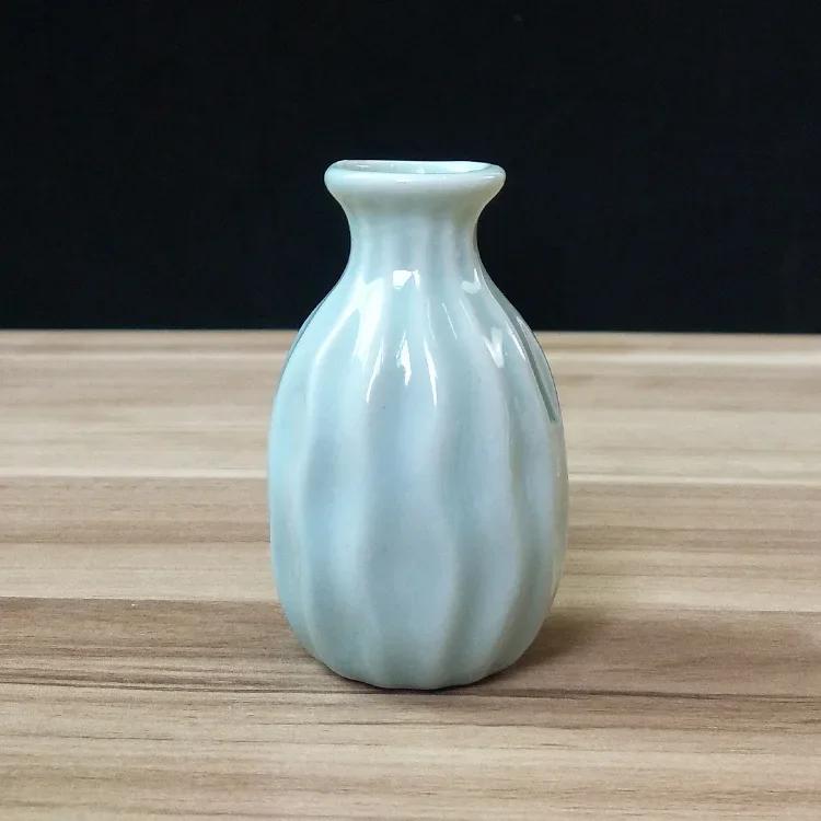 1 шт., мини-керамическая ваза ярких цветов, настольный цветочный горшок, домашняя ароматерапия, цветочная композиция, ваза, гидропоника, украшения для дома, ремесла