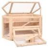 Hamster Cage 80 x 40 x 43 cm Solid Pine Wood