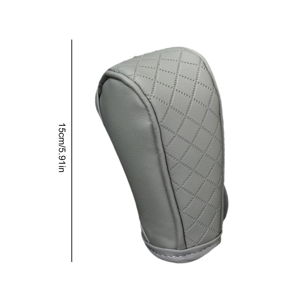 Car Gear Shift Knob Cover Non-Slip Grip Handle Protective Covers PU Leather Shifter Lever Handle Stick Case for Car Interior