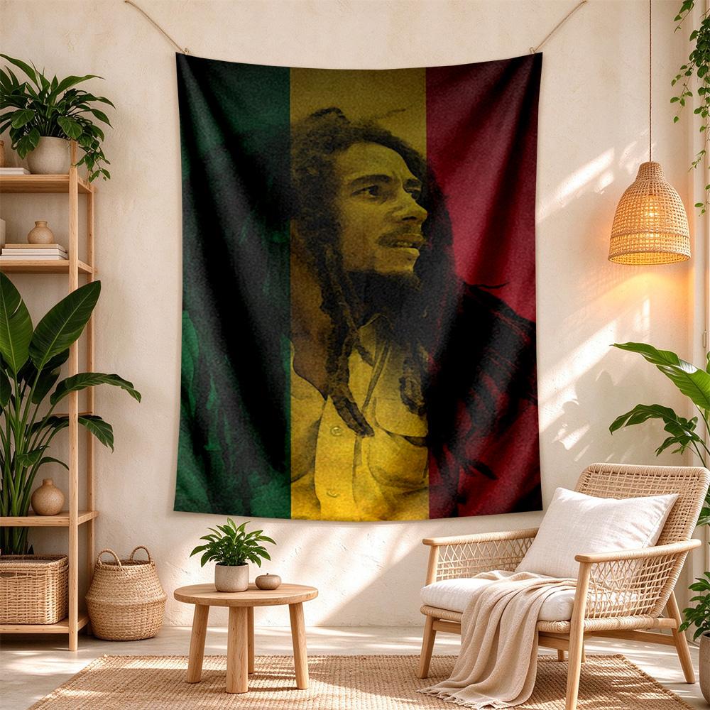 Bob Marley Vintage Tapestry Psychedelic Art Perfect for Balcony Reading Corner Dorm Wall Indoor Boho Decor Perfect Gift for Dorm Roommate