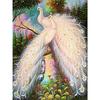 5D DIY Full Round Diamond Painting Peacock Animal Diamond Painting Embroidery Wall Stickers Mosaic Picture Home Decoration Gift