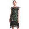 Party Sexy Dress Fashion Plus Size Women's Bead Embroidered Sequin Tassel Dress