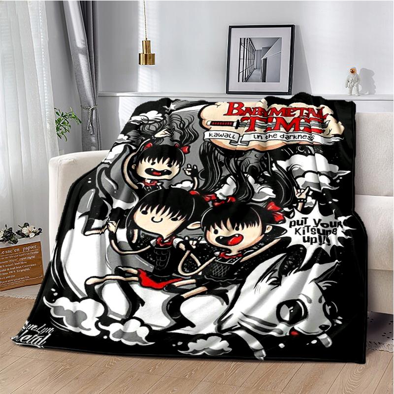 Pop Metal Band Throws Blanket for Kids Couch Sofa Travel Home Picnic Hiking Bed Beding Super Soft Flannel Blanket birthday gift