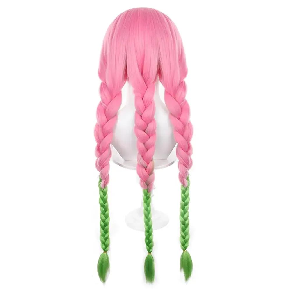 Party event Anime Demon Killer wig Kanroji Mitsuri Cosplay golden short synthetic hair Kanroji Mitsuri wig