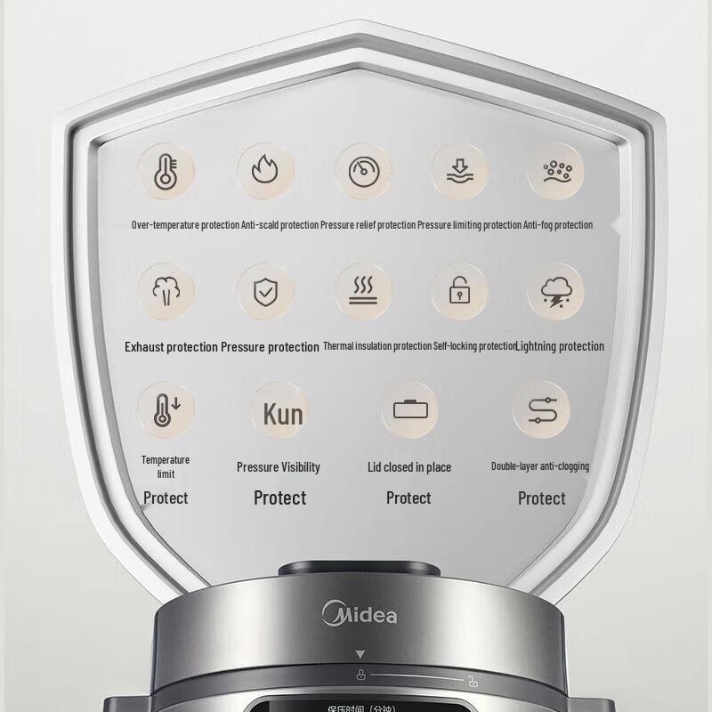 Midea 4L Smart Multi-function Electric Pressure Cooker CN plug (adapter included)