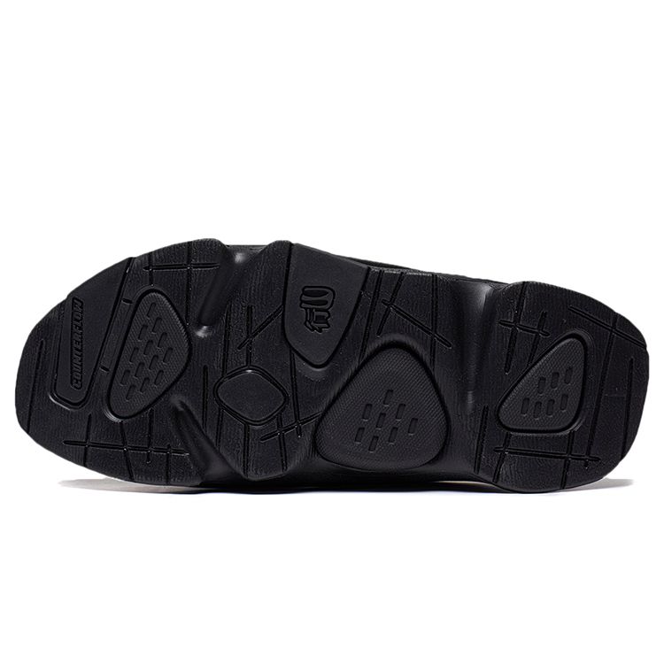 Li Ning CF Trail Series Slippers Comfortable Trendy Non-Slip Wearable Breathable Lightweight Slide Sandals Unisex Slippers Black AGLT077-6